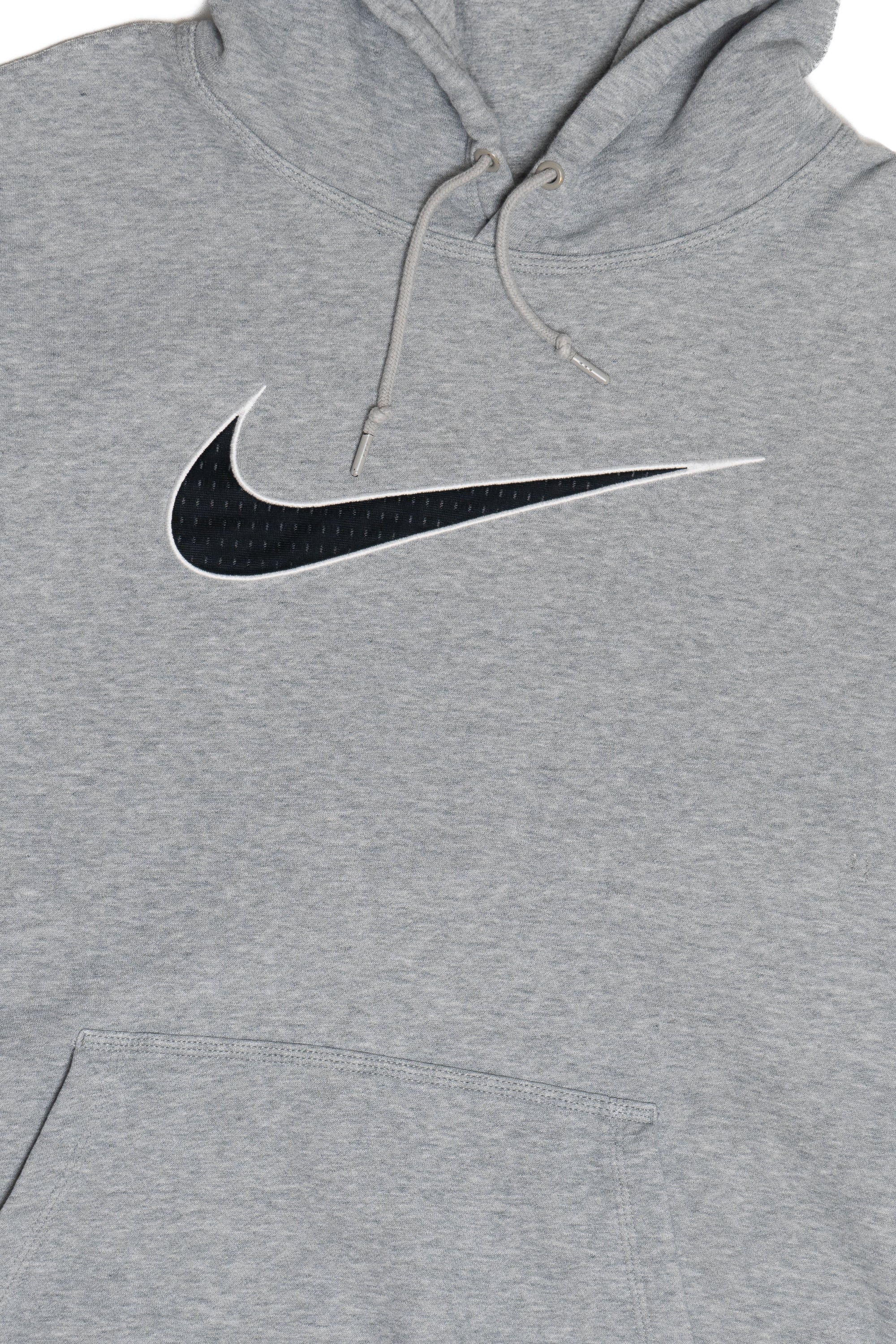 Vintage Nike Athletic Mesh Tackle Twill Swoosh Hoodie Sweatshirt (2000s)