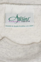Vintage Hugging Kittens Raw Hem Sweatshirt (1990s)