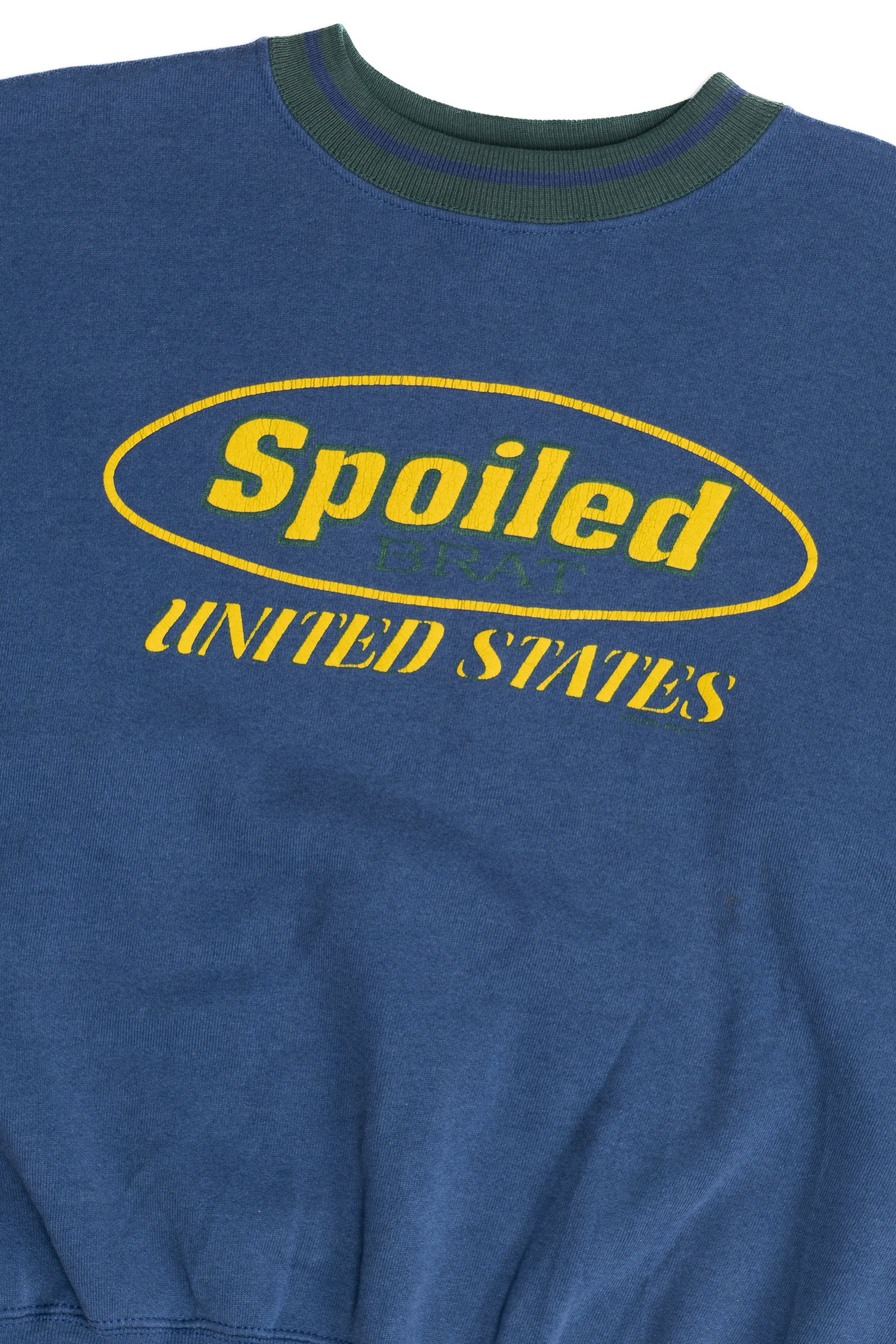 Vintage "Spoiled Brat" United States Color Block Sweatshirt (1990s)