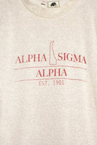 Vintage Alpha Sigma Alpha Terrycloth Sweatshirt (2000s)