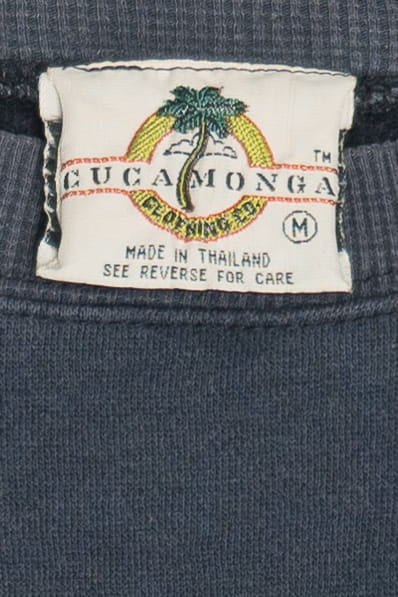 Vintage Oversized Cropped 80's Crew Sweatshirt (1990s)