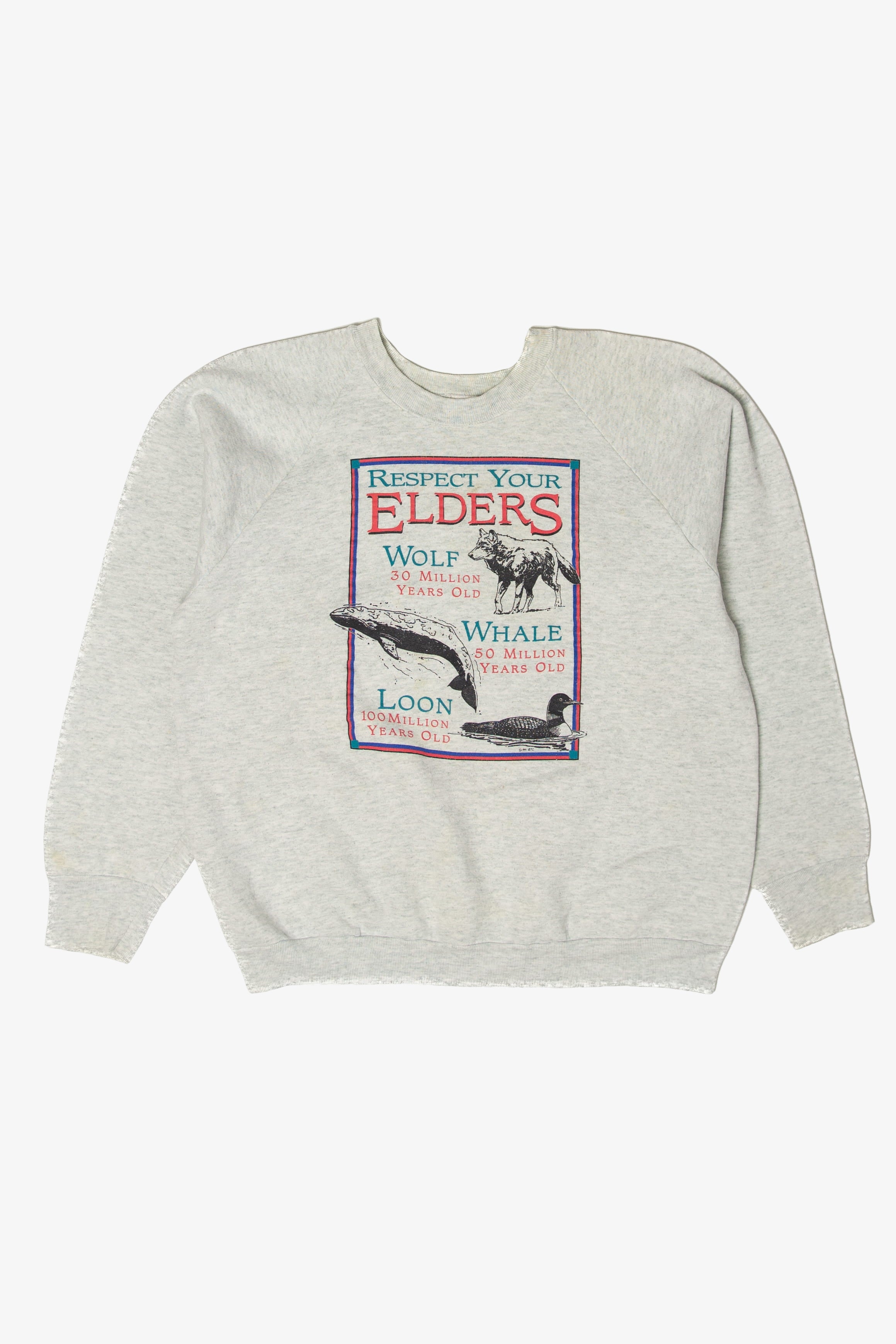 Vintage Respect Your Elders Animal Sweatshirt (1990s)