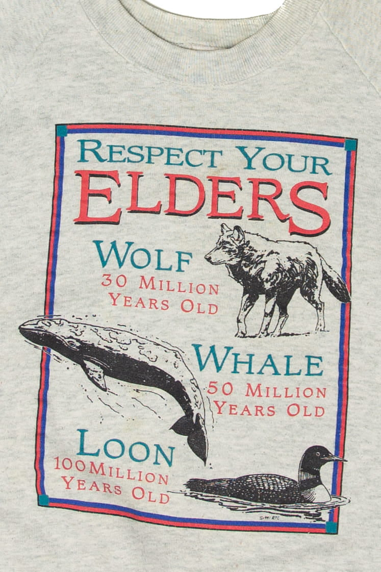 Vintage Respect Your Elders Animal Sweatshirt (1990s)