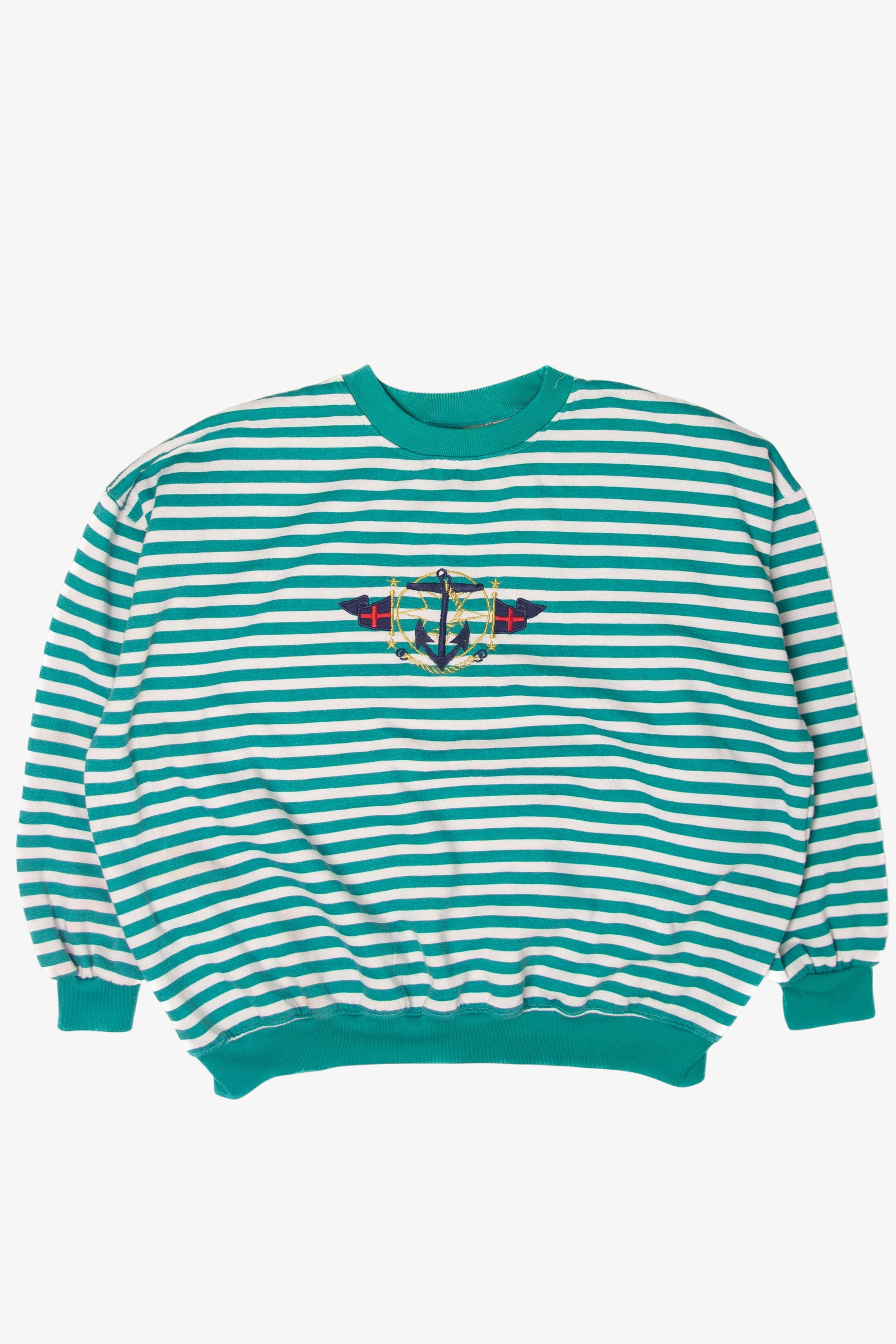 Vintage Striped Active Exchange Sweatshirt (1990s)