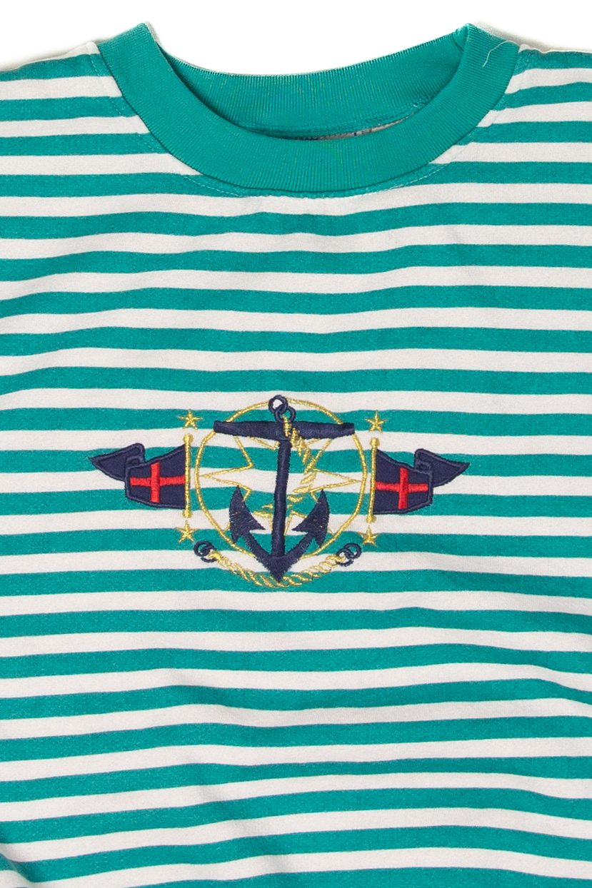 Vintage Striped Active Exchange Sweatshirt (1990s)