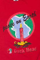 Vintage Peace On Earth Duck Head Sweatshirt (1990s)