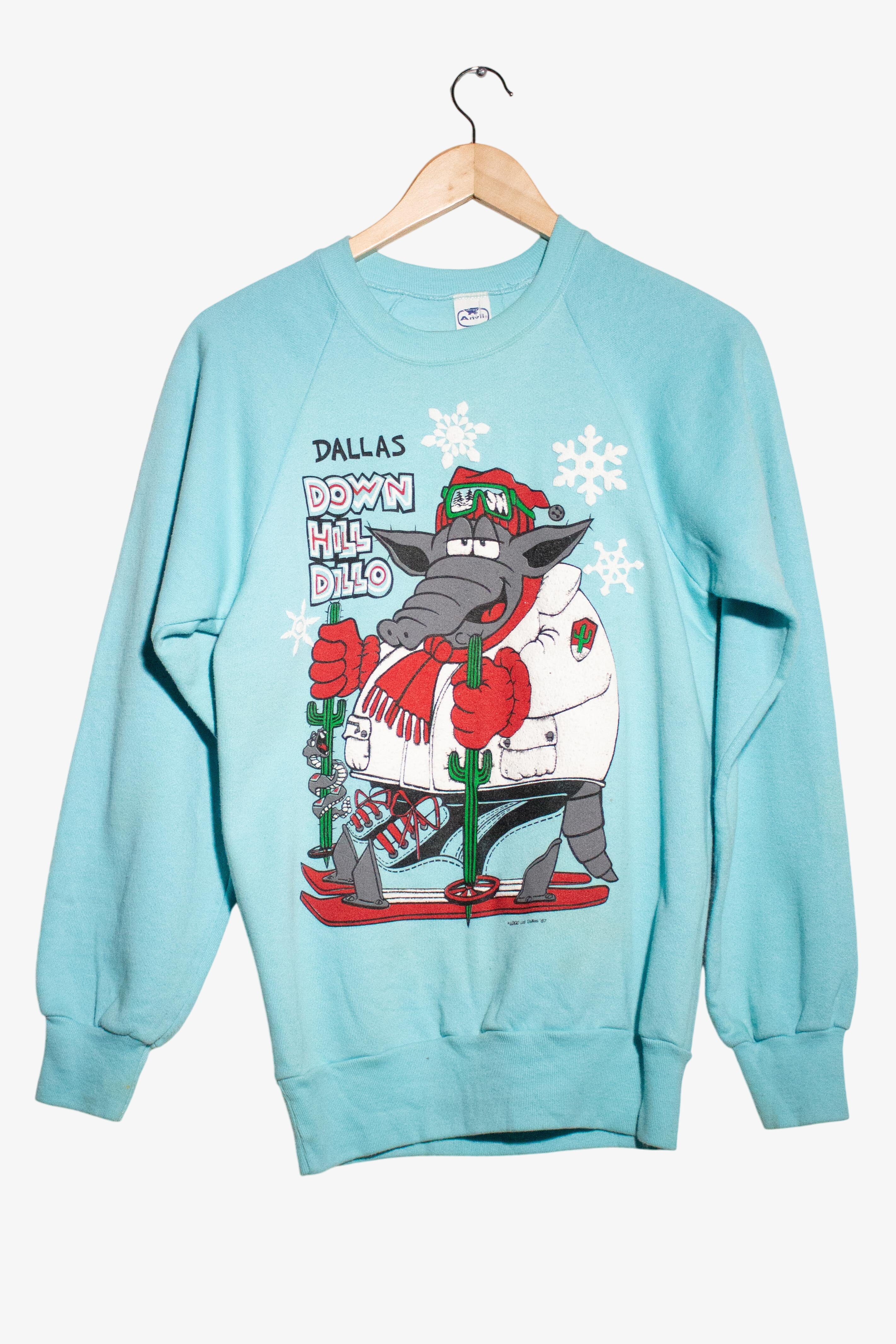 Vintage Dallas Down Hill Dillo Sweatshirt (1980s)