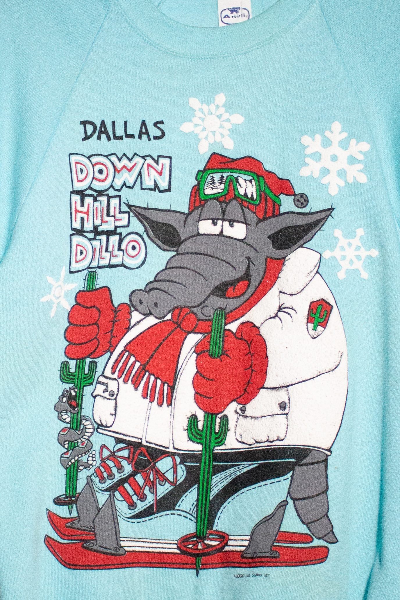 Vintage Dallas Down Hill Dillo Sweatshirt (1980s)