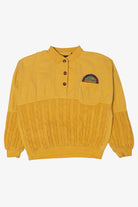 Vintage Yellow Cable Knit Pasta Sweatshirt (1990s)