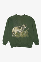 Vintage Wolf Green Tultex Sweatshirt (1990s)