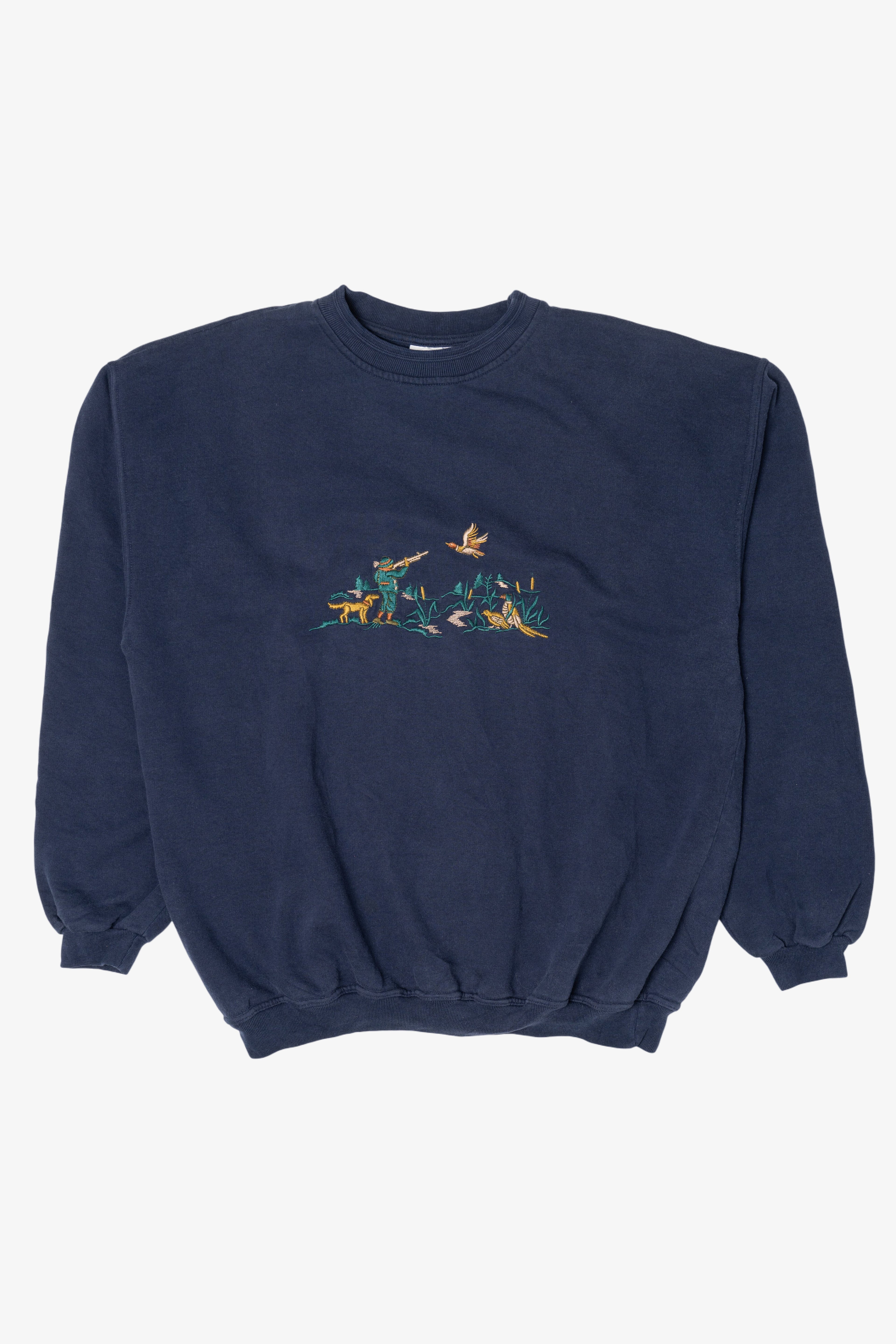 Vintage Duck Hunting Embroidered Sweatshirt (1990s)
