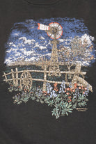 Vintage Windmill Over Field Morning Sun Sweatshirt (1990s)