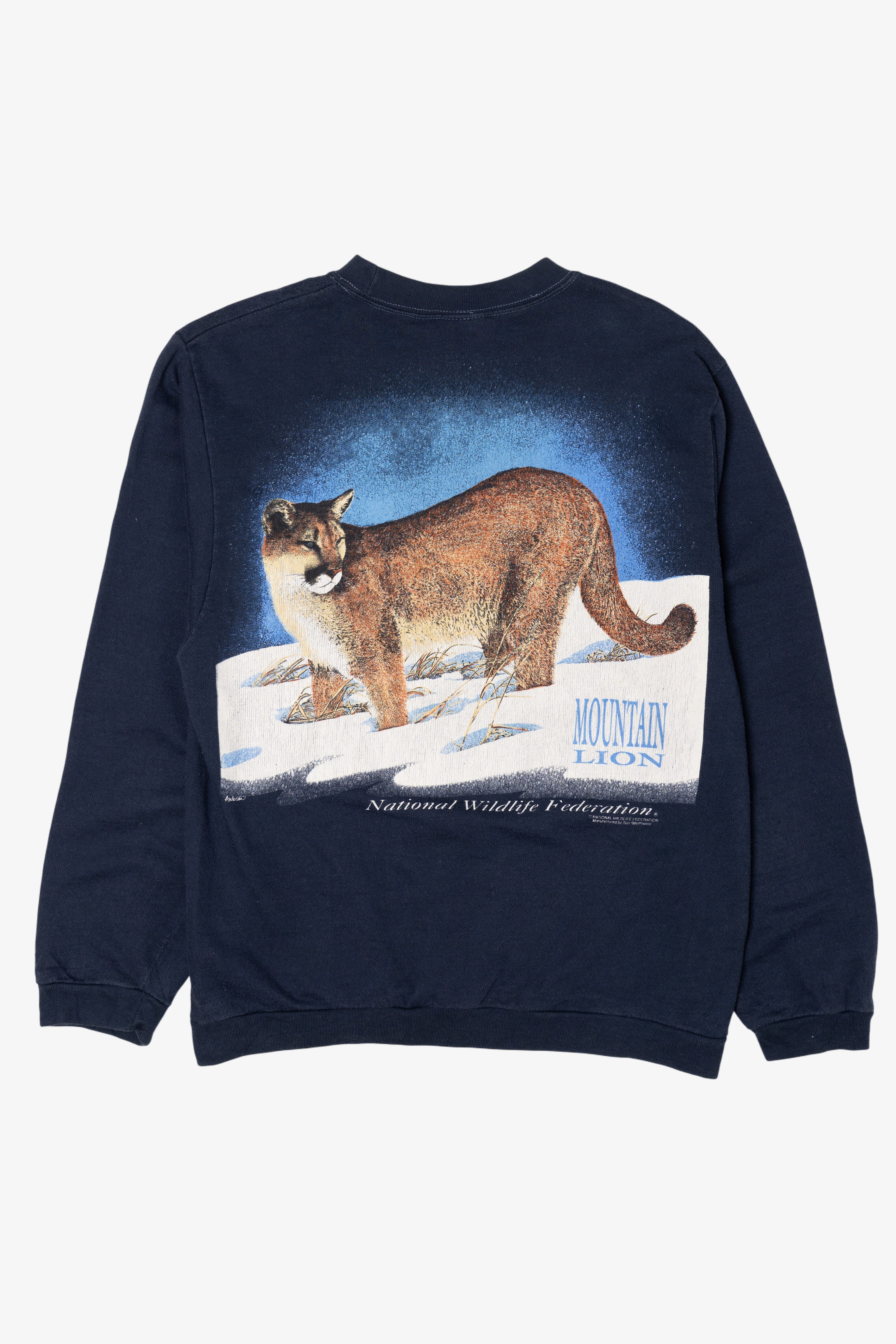 Vintage Mountain Lion National Wildlife Federation Sweatshirt (1990s)
