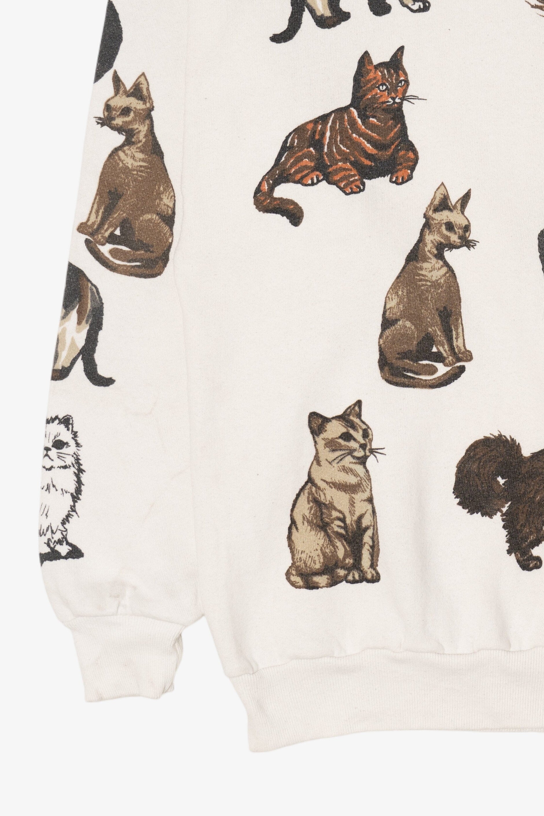 Vintage Cat Breeds Sweatshirt (1990s)
