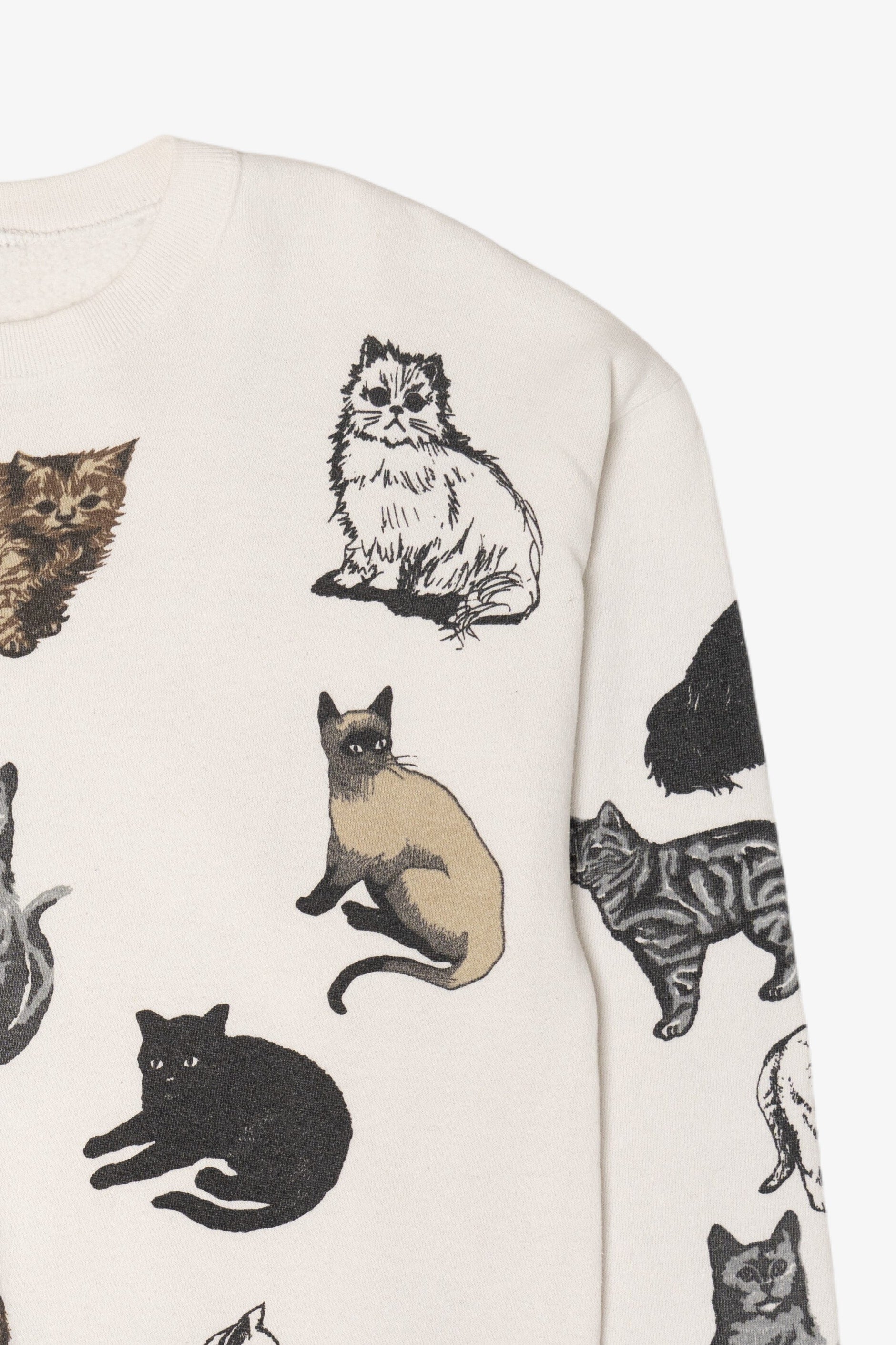 Vintage Cat Breeds Sweatshirt (1990s)