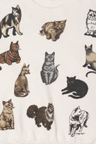 Vintage Cat Breeds Sweatshirt (1990s)
