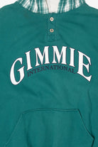 Vintage Gimmie International Hooded Sweatshirt (1990s)