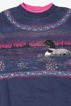 Vintage Loons On Lake Sweatshirt (1990s)