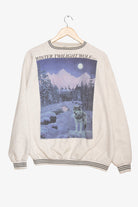 Vintage Winter Twilight Wolf Sweatshirt (1990s)