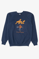 Vintage "Art The Universal Language" Raglan Sweatshirt (1990s)