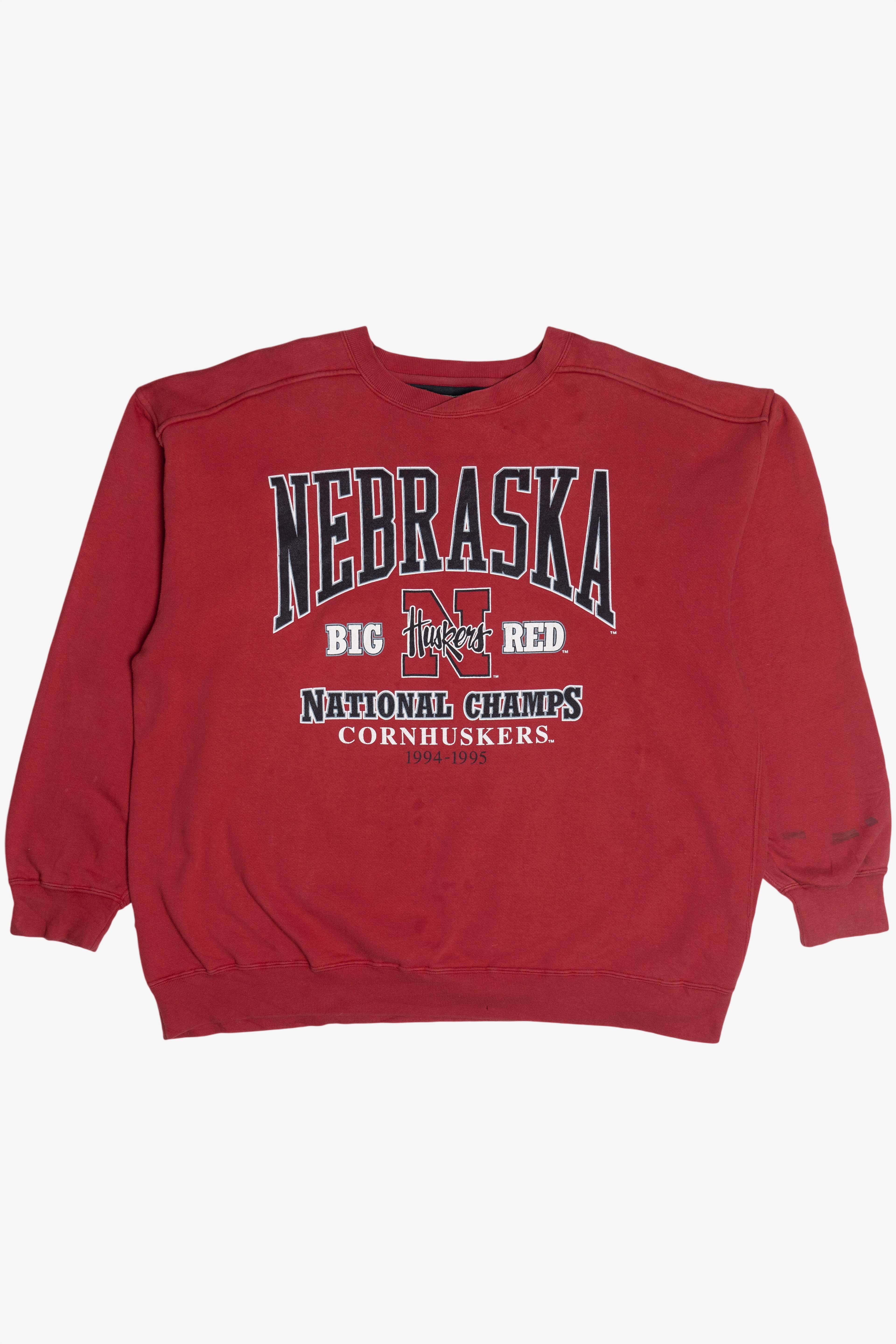 Vintage Nebraska Cornhuskers "National Champs" 1994-1995 Sweatshirt (1990s)