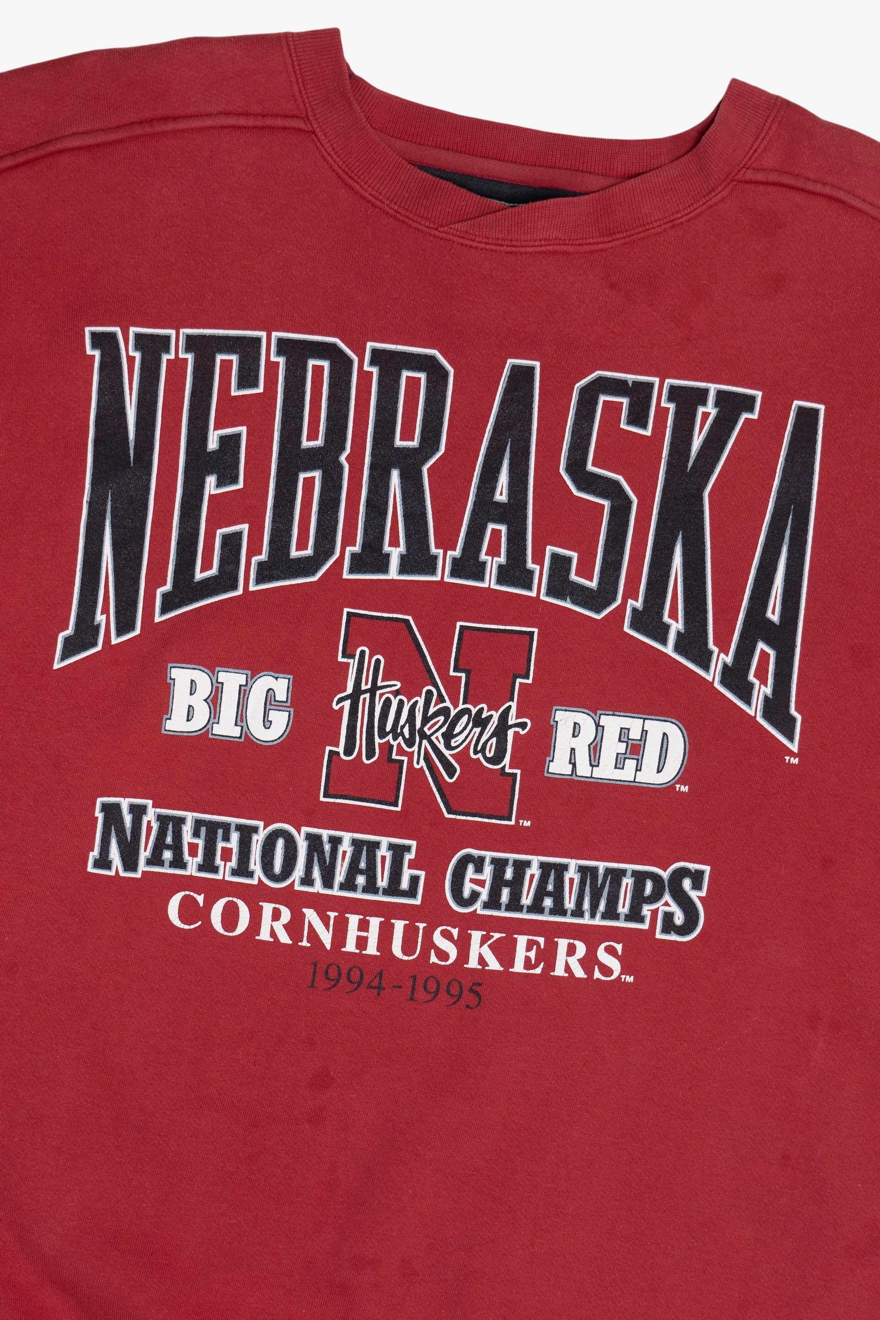 Vintage Nebraska Cornhuskers "National Champs" 1994-1995 Sweatshirt (1990s)