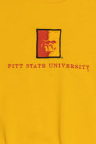 Vintage "Pitt State University" Embroidered Logo Sweatshirt (1990s)
