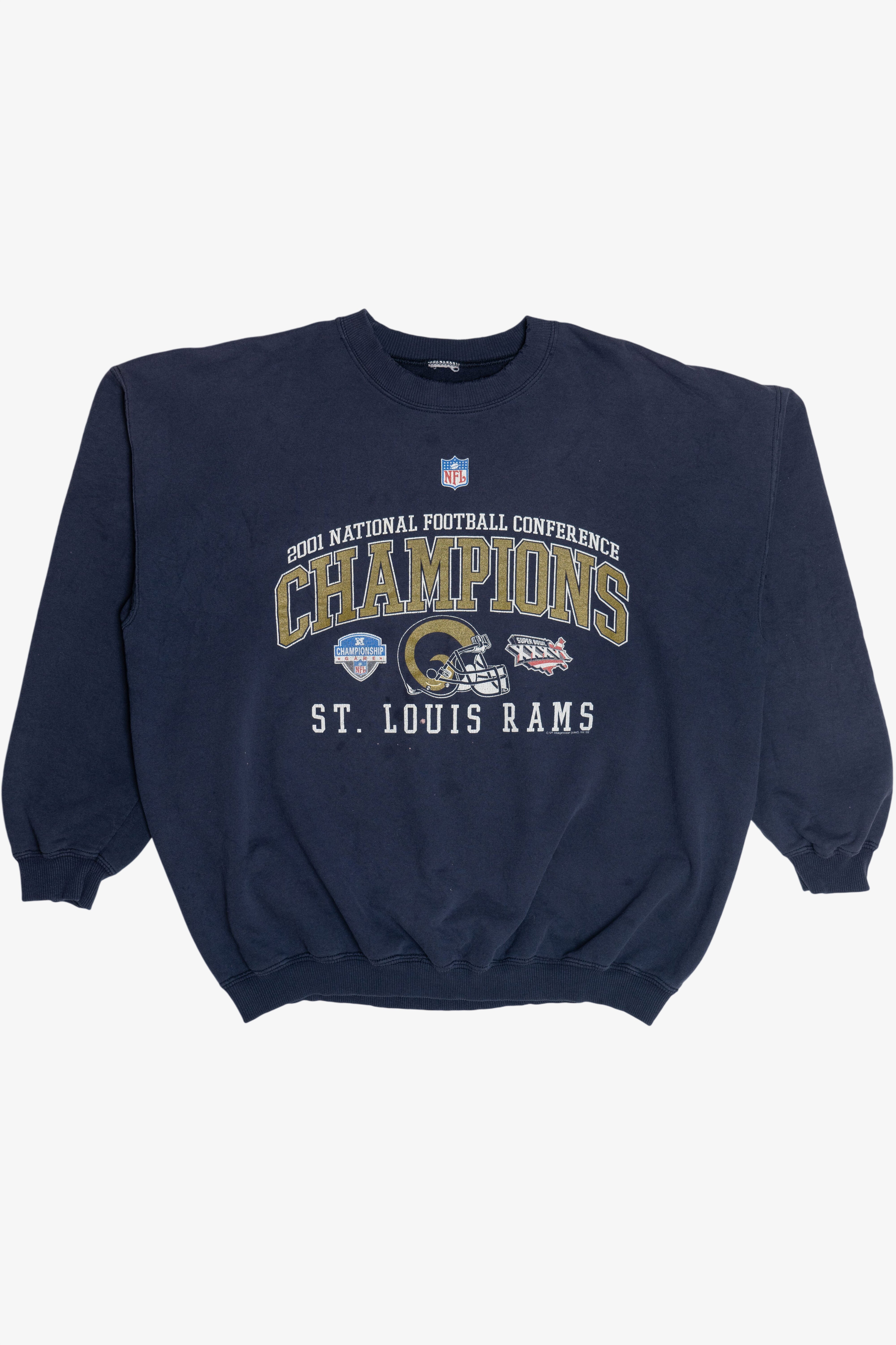 Vintage St. Louis Rams 2001 NFC Champions NFL Sweatshirt (2000s)
