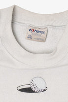Vintage Embossed Golf "Drop In Any Time!" Sweatshirt (1980s)