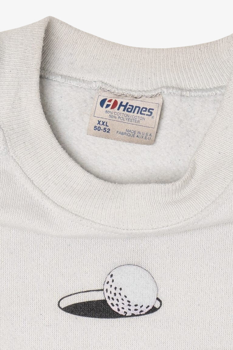 Vintage Embossed Golf "Drop In Any Time!" Sweatshirt (1980s)