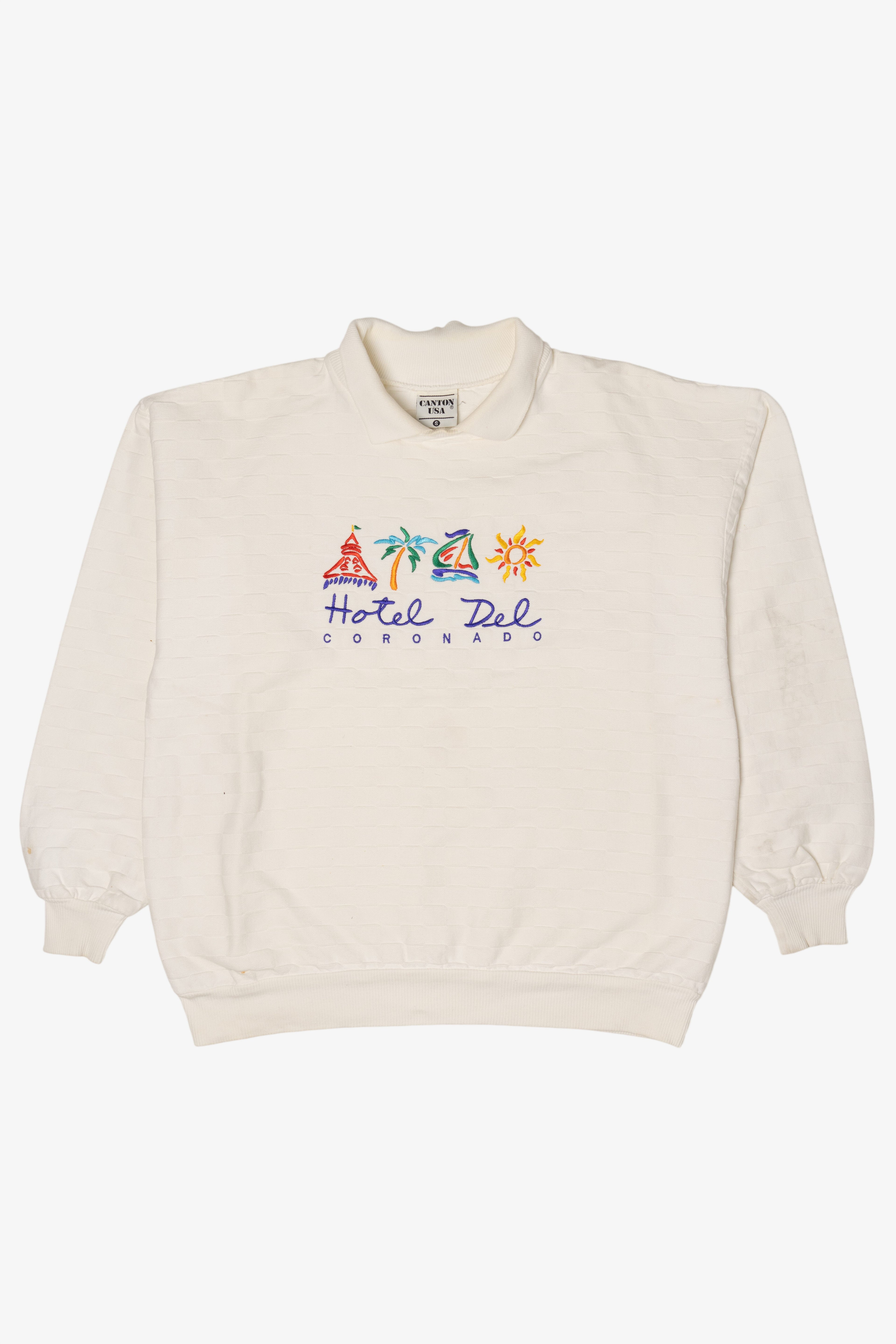 Vintage Embroidered Hotel Del Coronado Sweatshirt (1990s)
