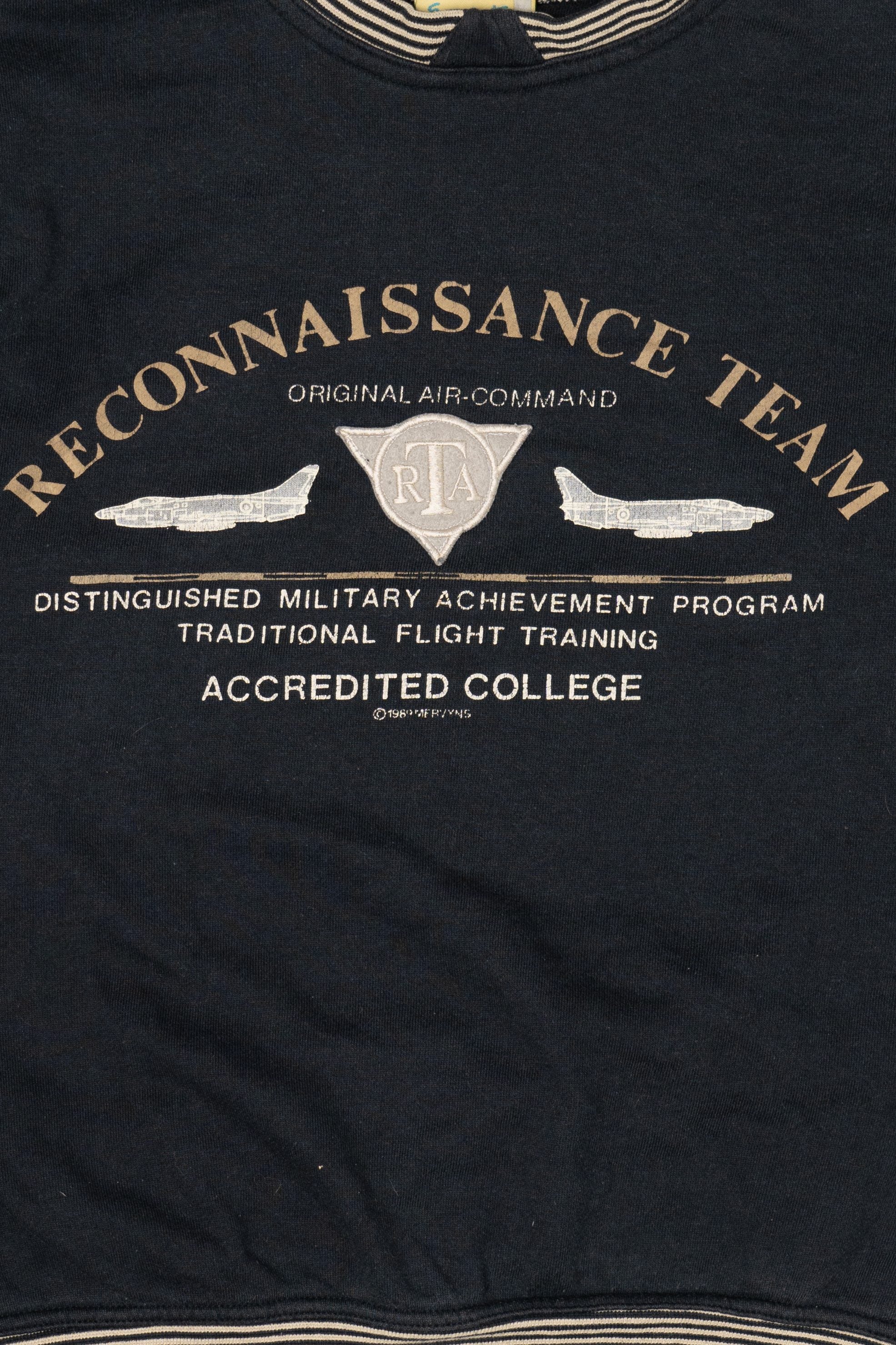 Vintage Reconnaissance Team Air Command Accredited College Sweatshirt (1980s)