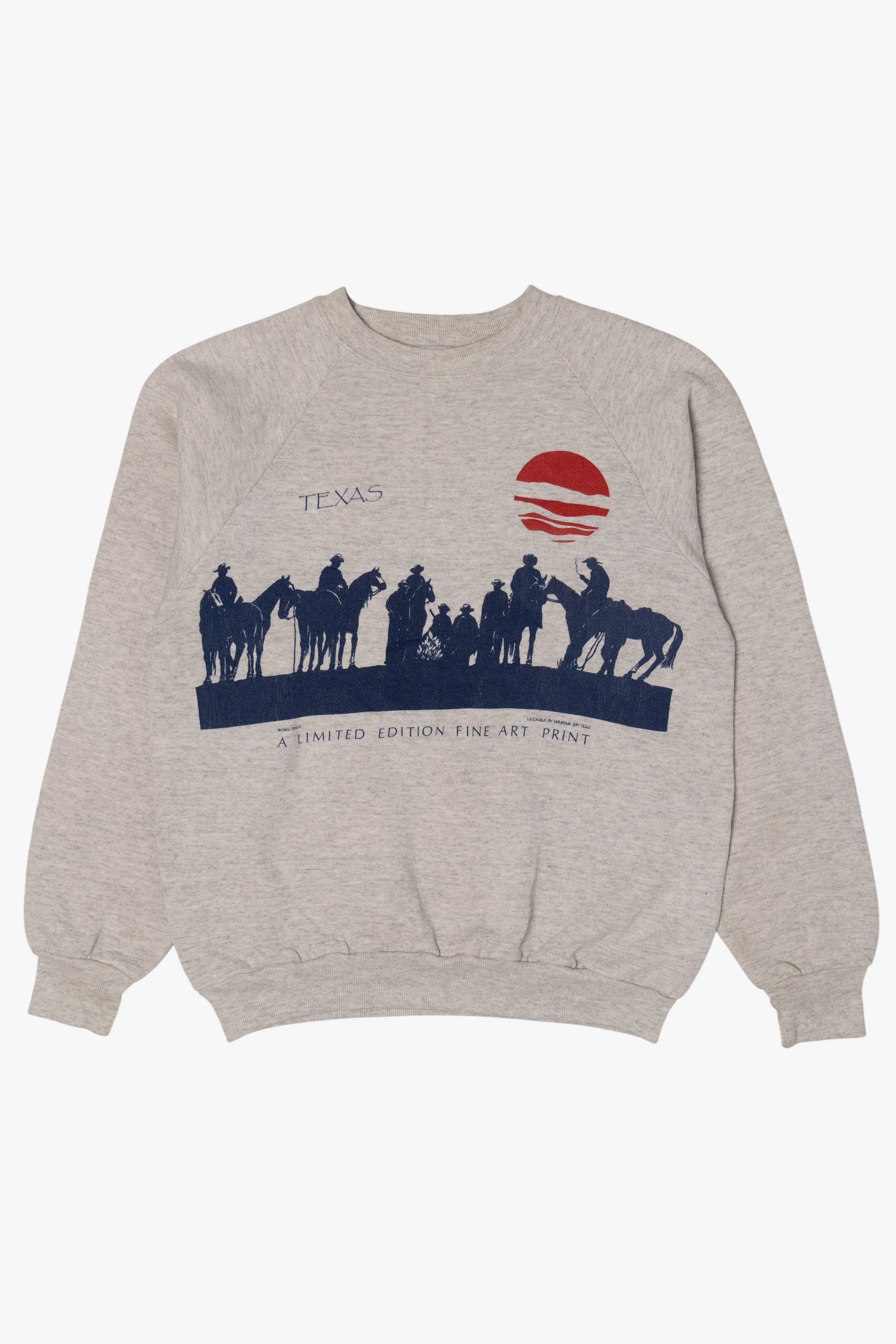 Vintage Texas Cowboys On Horses Sweatshirt (1990s)
