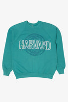 Vintage Turquoise Harvard University Raglan Sweatshirt (1990s)
