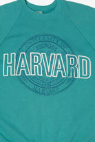 Vintage Turquoise Harvard University Raglan Sweatshirt (1990s)