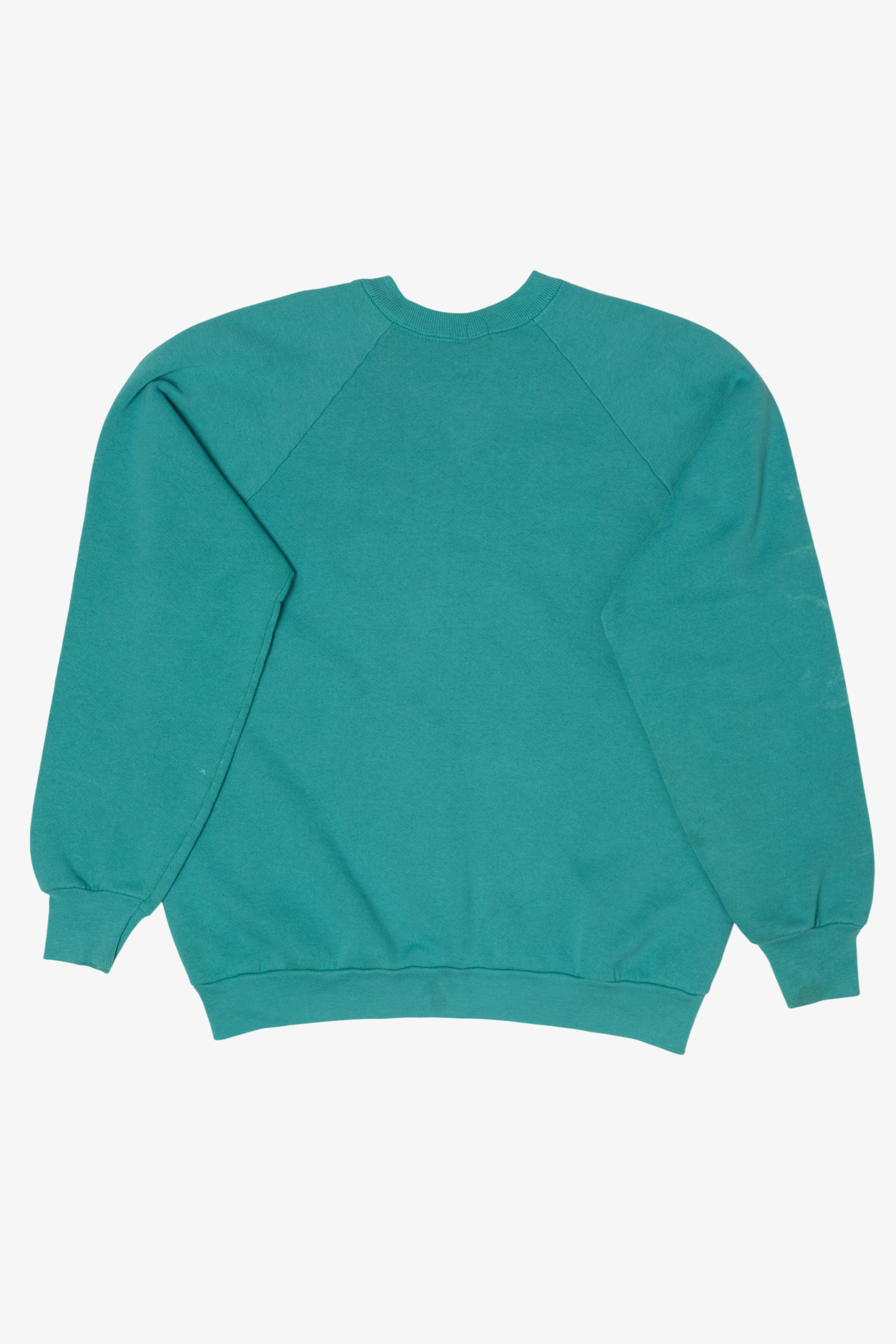 Vintage Turquoise Harvard University Raglan Sweatshirt (1990s)