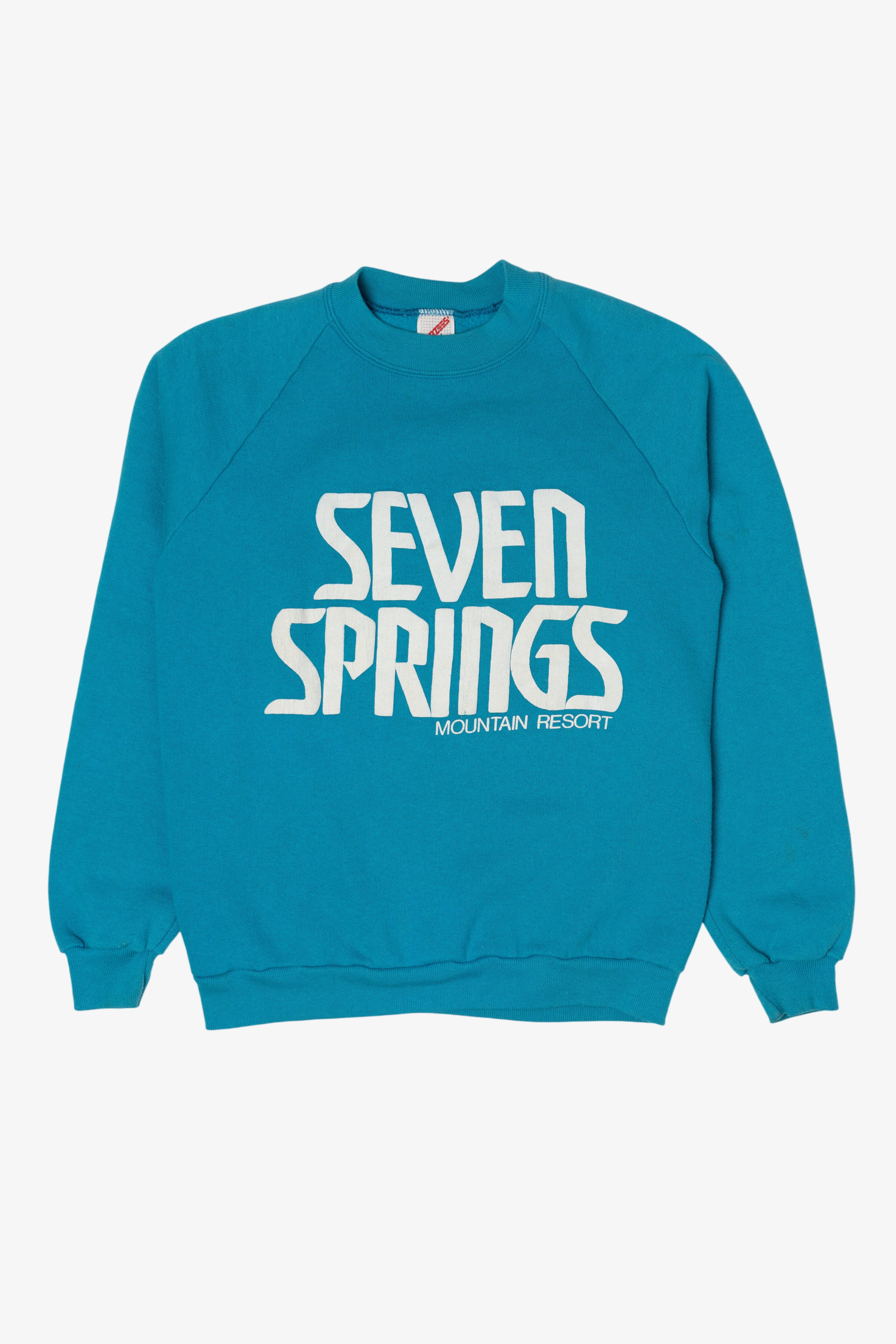 Vintage Seven Spring Mountain Resort Raglan Sweatshirt (1990s)