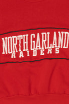 Vintage Red North Garland Raiders Sweatshirt (1980s)