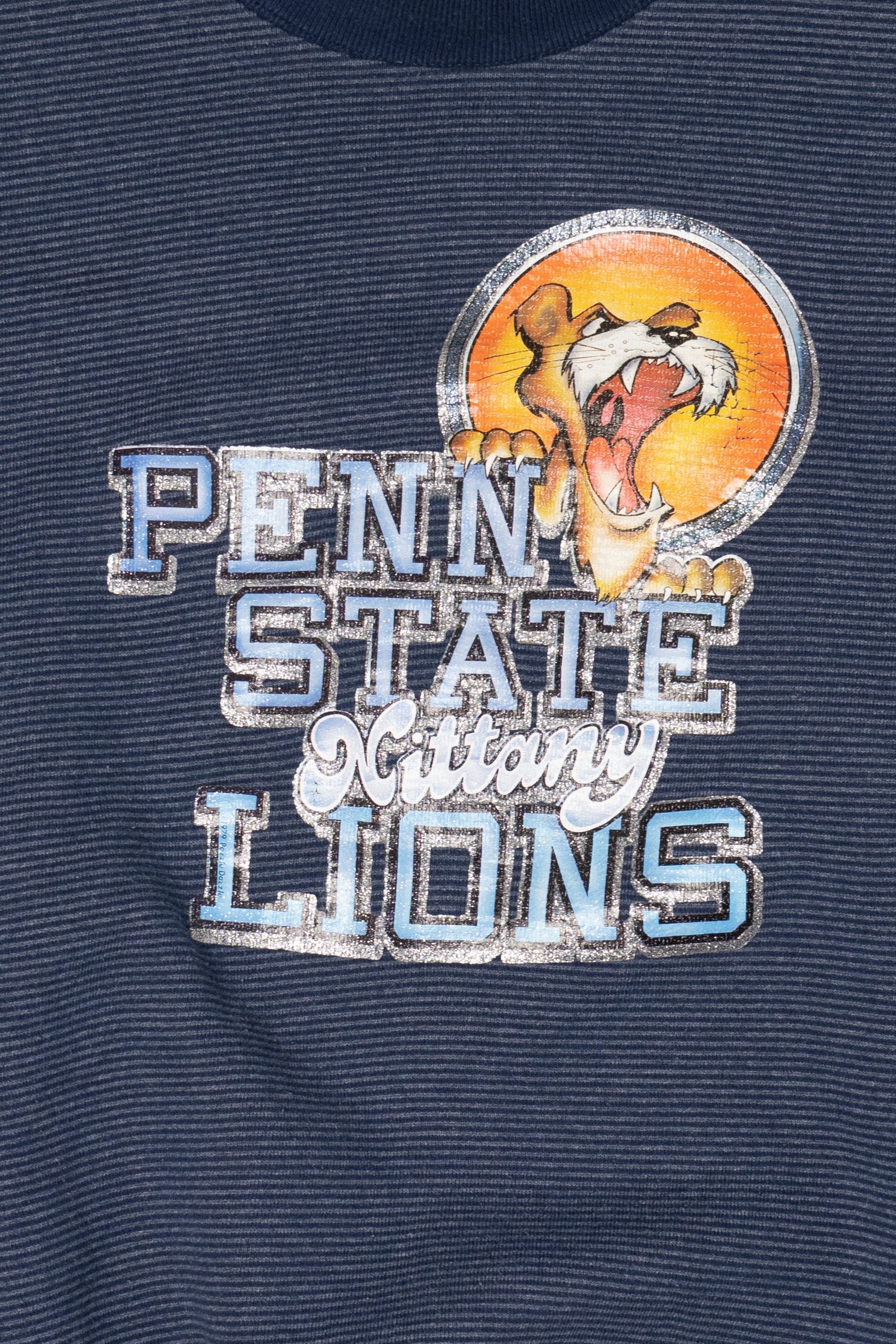 Vintage Penn State Nittany Lions Striped Sweatshirt (1990s)
