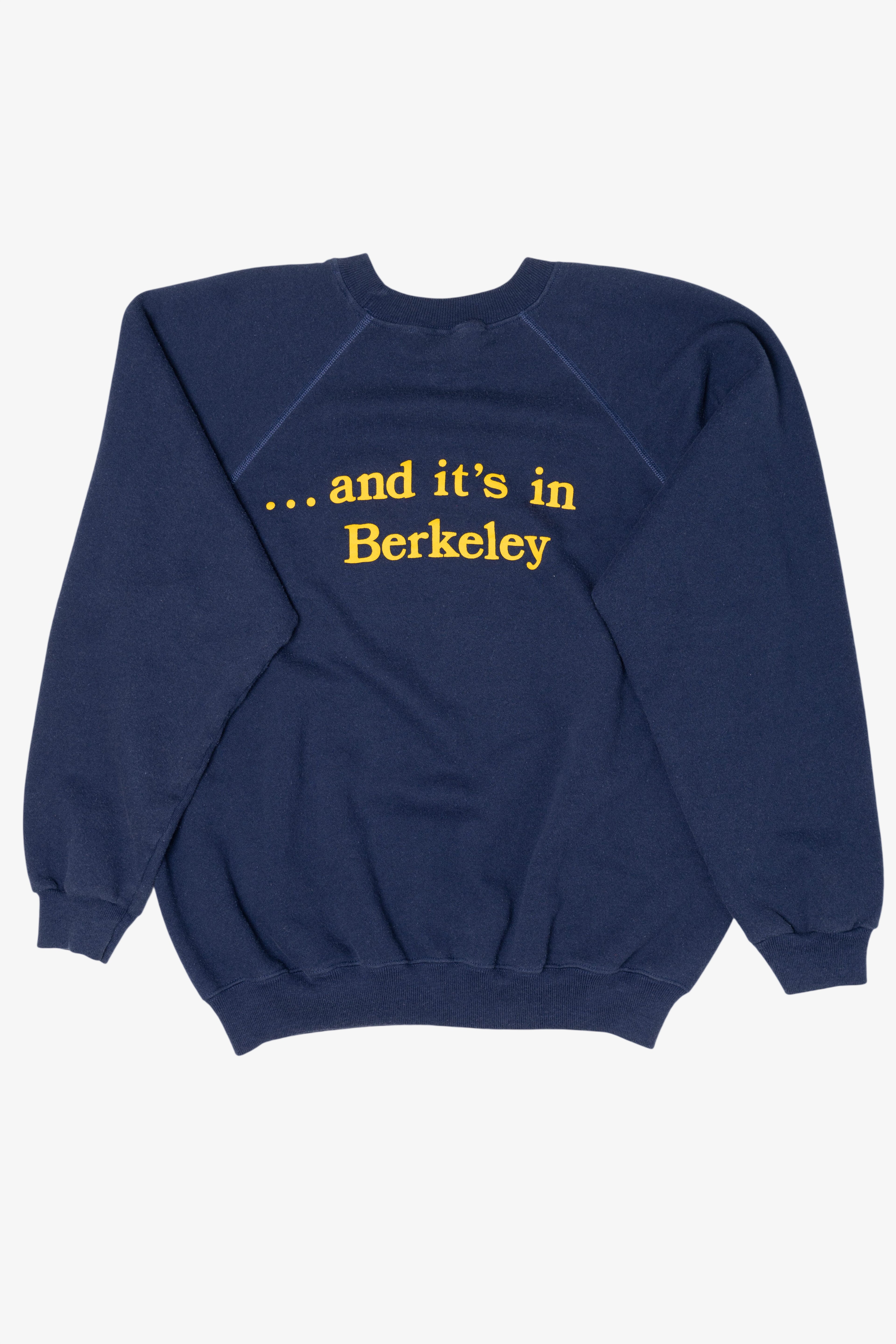 Vintage "There's Only One Cal ...And It's In Berkeley" Raglan Sweatshirt (1990s)