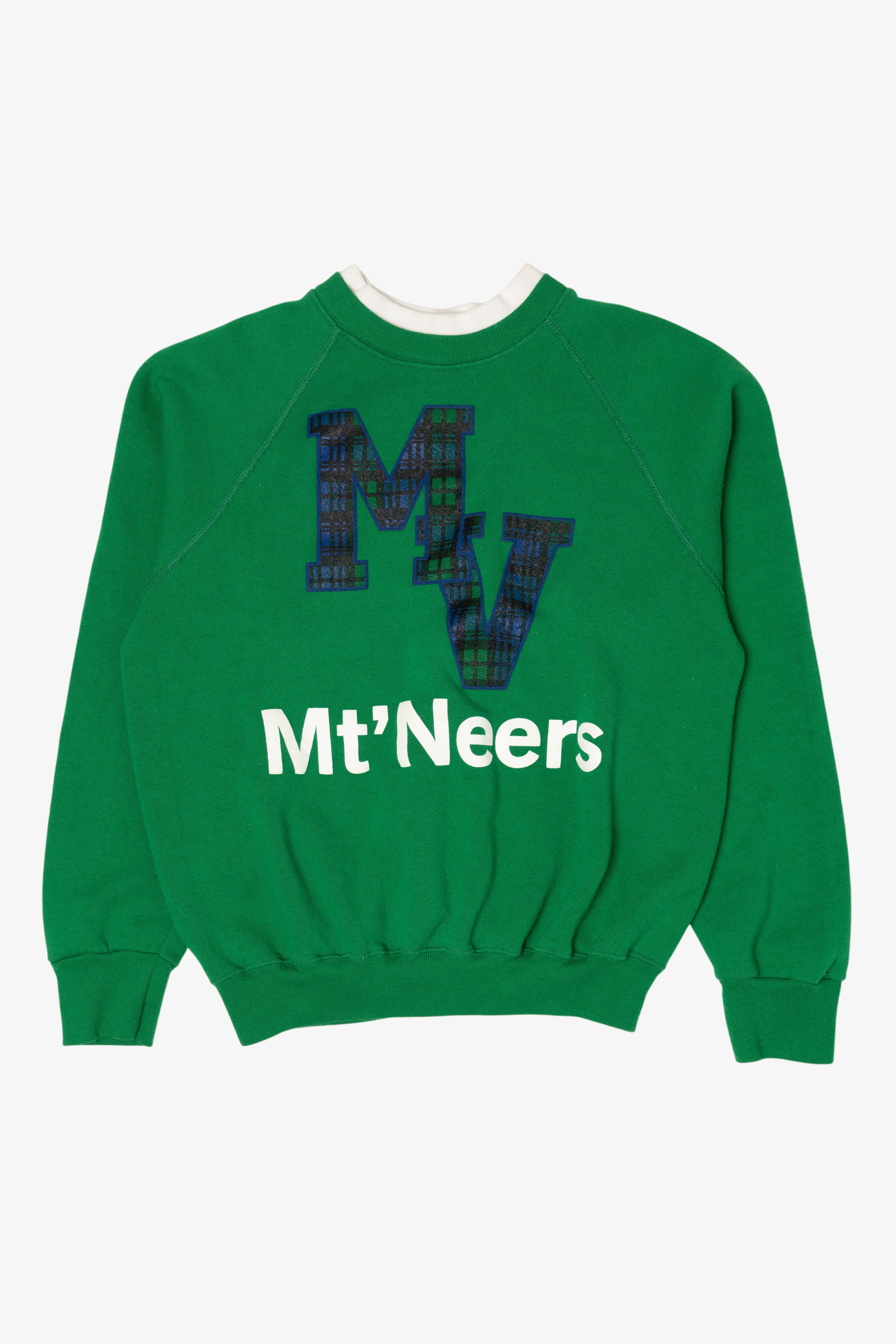 Vintage Green Mount Vernon Mt'Neers Raglan Sweatshirt (1990s)