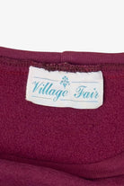 Vintage Burgundy Southwestern Geometric Sweatshirt (1990s)