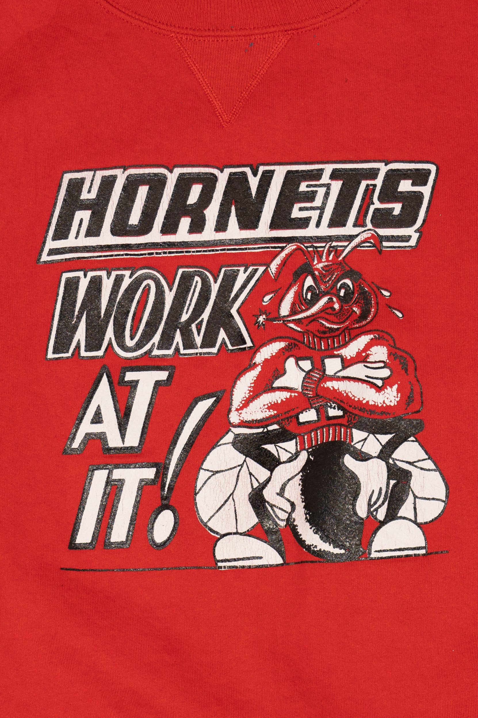 Vintage "Hornets Work At It!" Football Team Sweatshirt (1990s)
