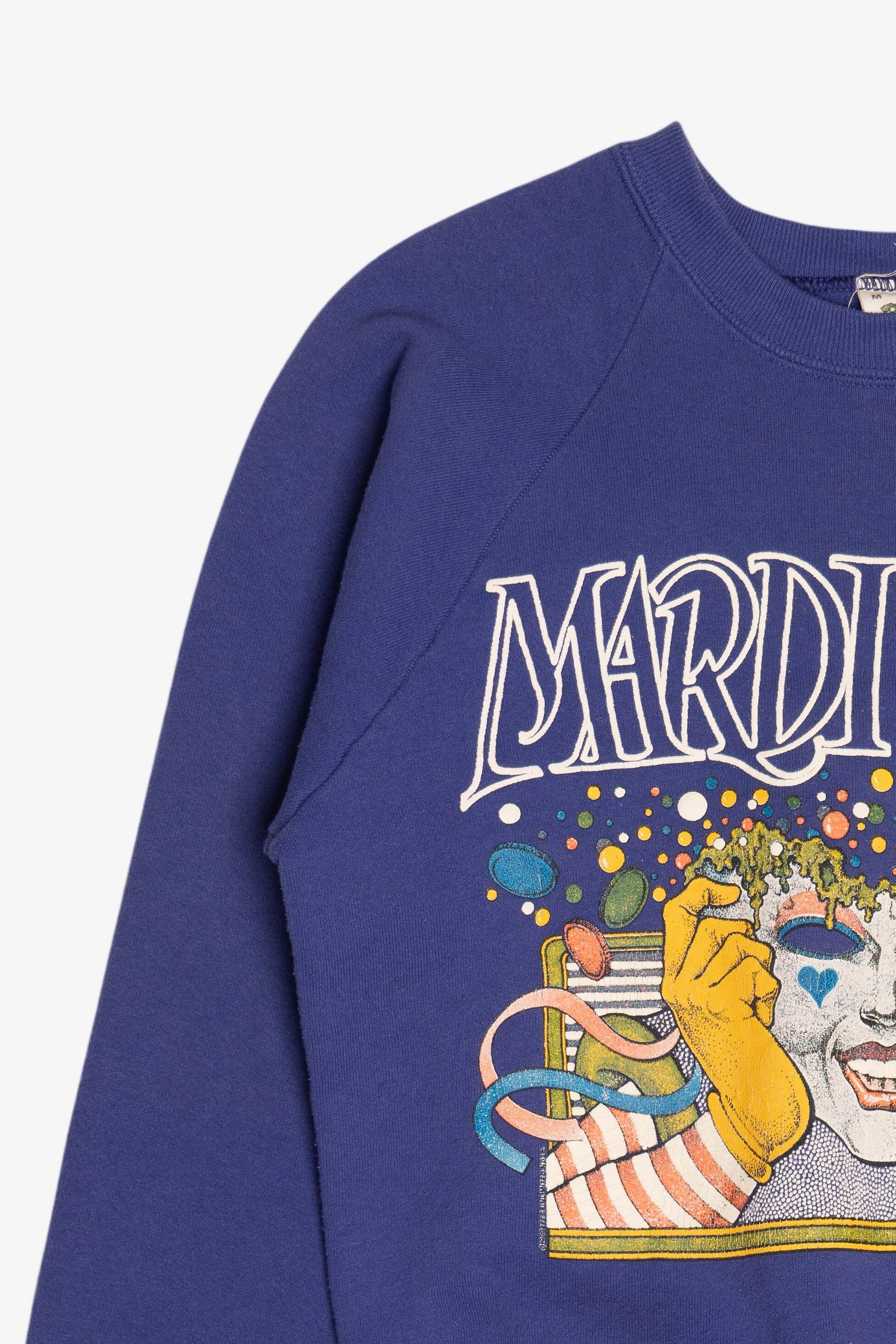 Vintage "Mardi Gras" Mask Sweatshirt (1990s)