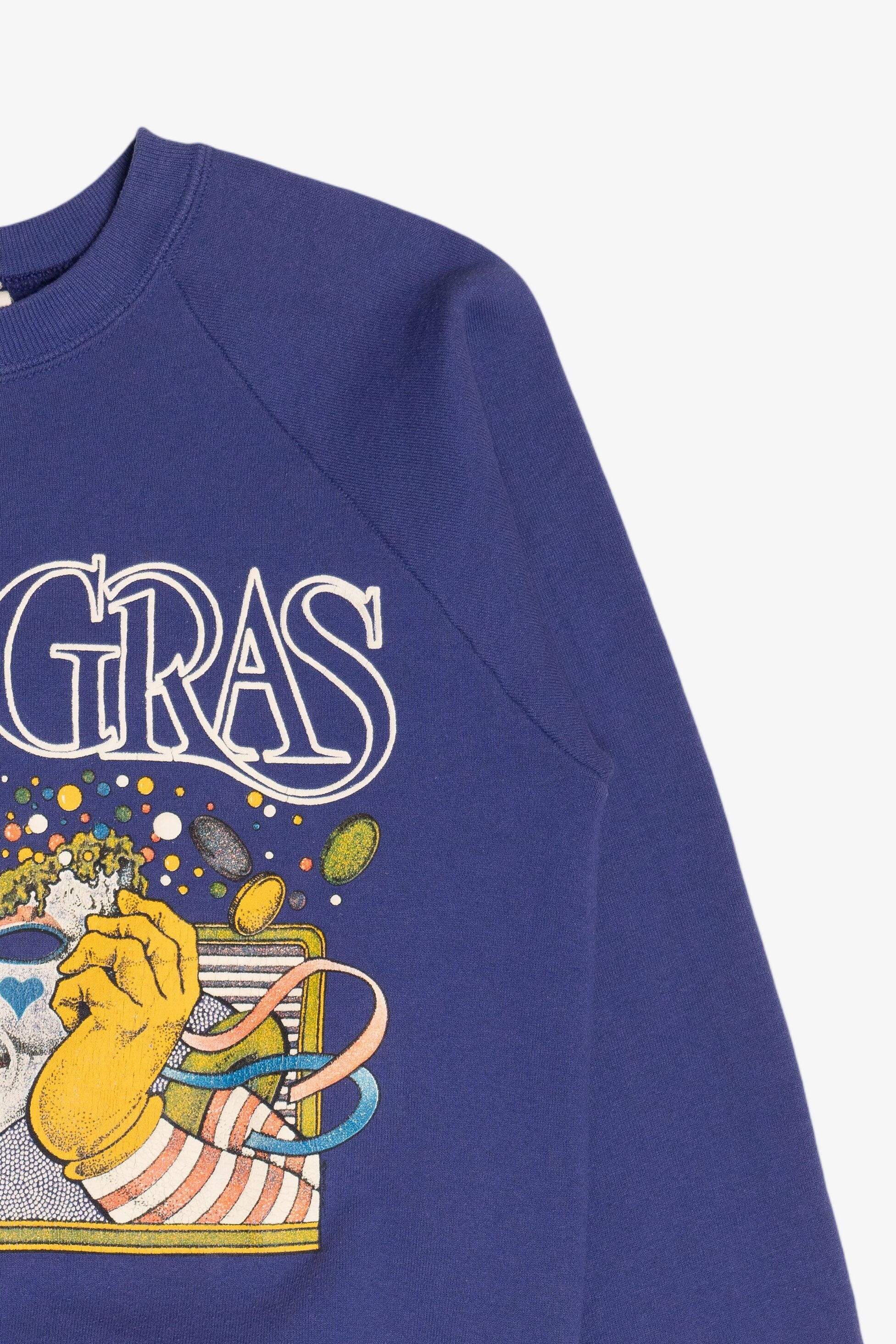 Vintage "Mardi Gras" Mask Sweatshirt (1990s)