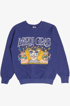 Vintage "Mardi Gras" Mask Sweatshirt (1990s)