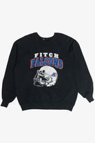 Vintage Distressed "Fitch Falcons" Football Sweatshirt (1990s)