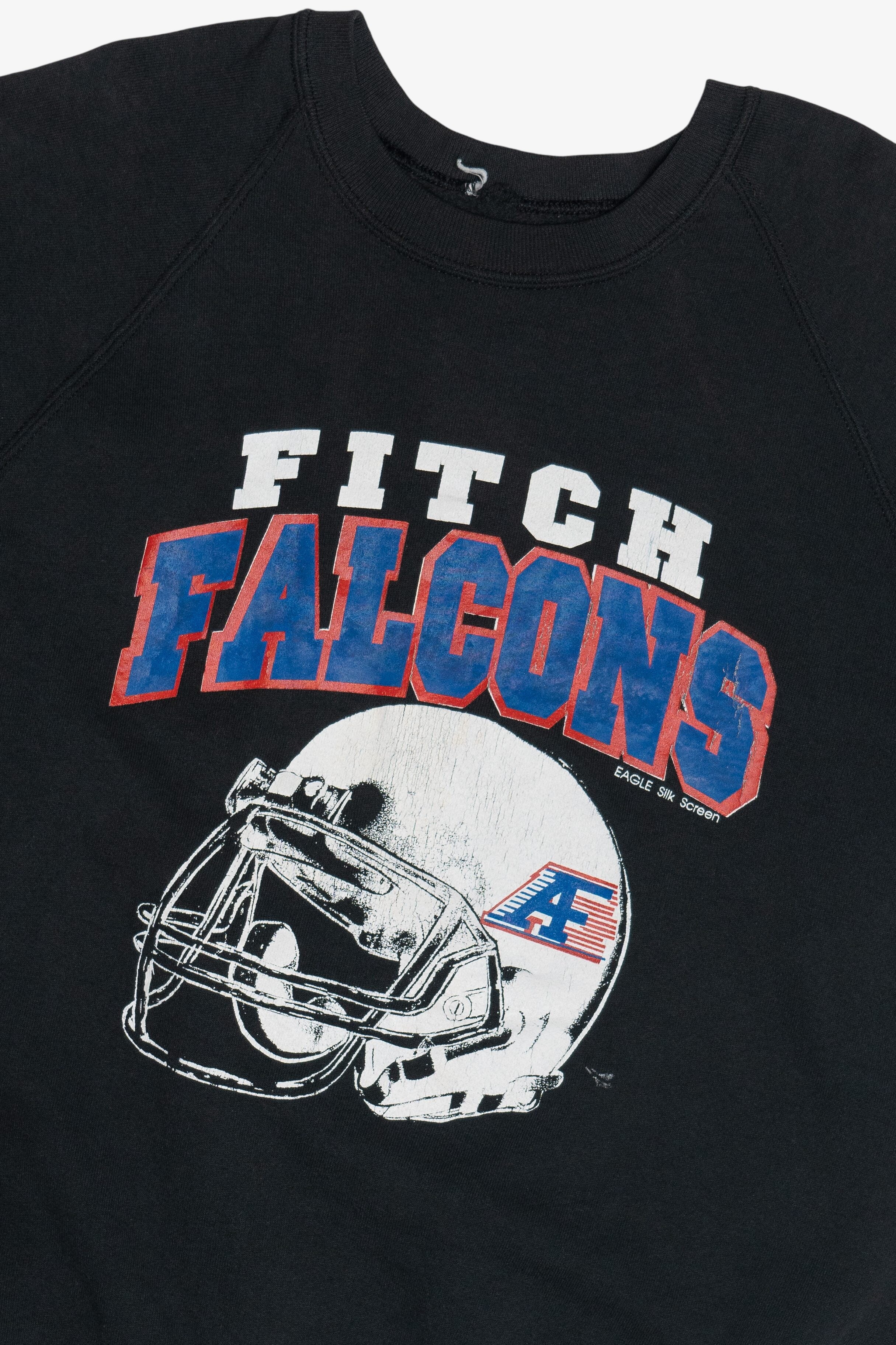 Vintage Distressed "Fitch Falcons" Football Sweatshirt (1990s)