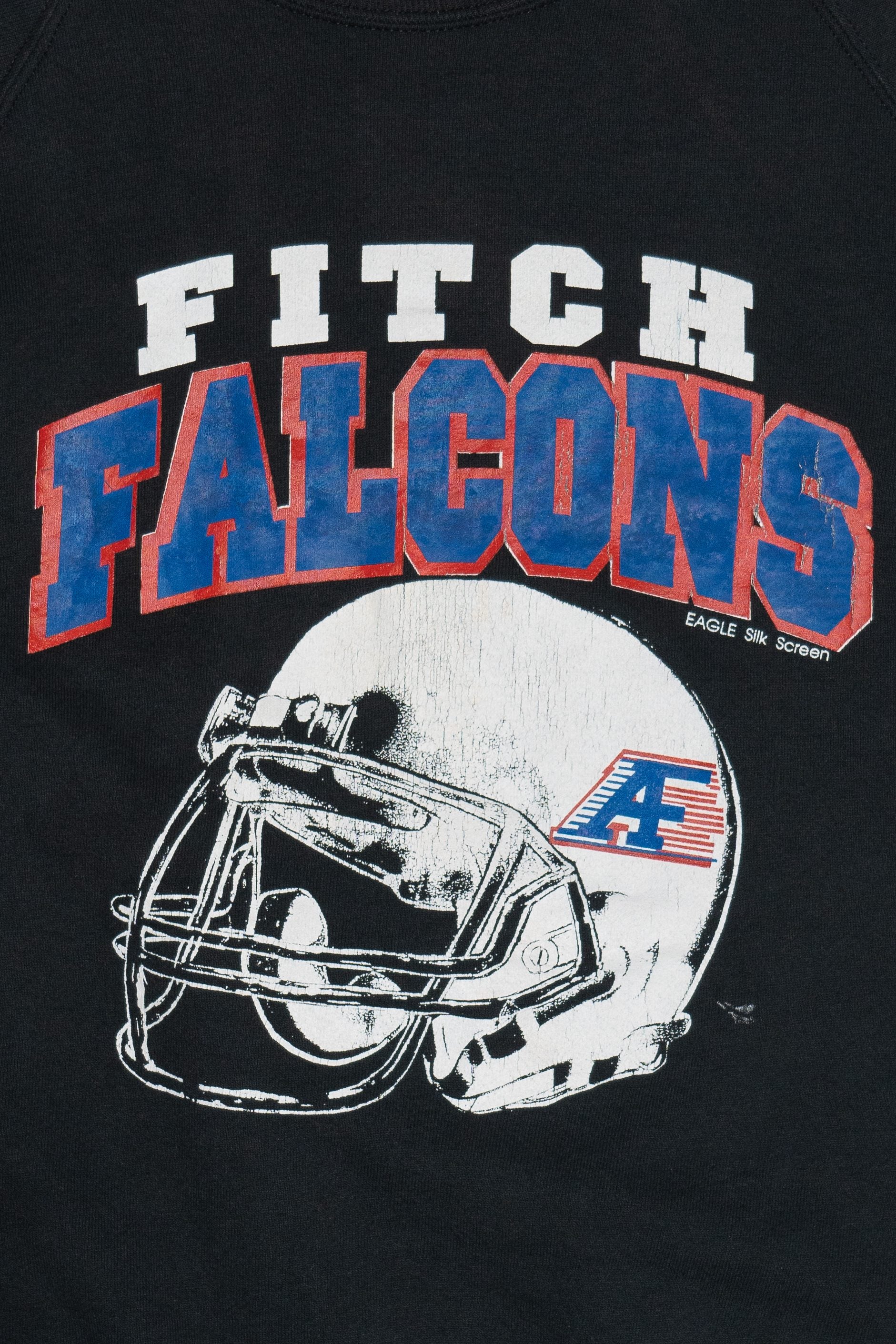 Vintage Distressed "Fitch Falcons" Football Sweatshirt (1990s)