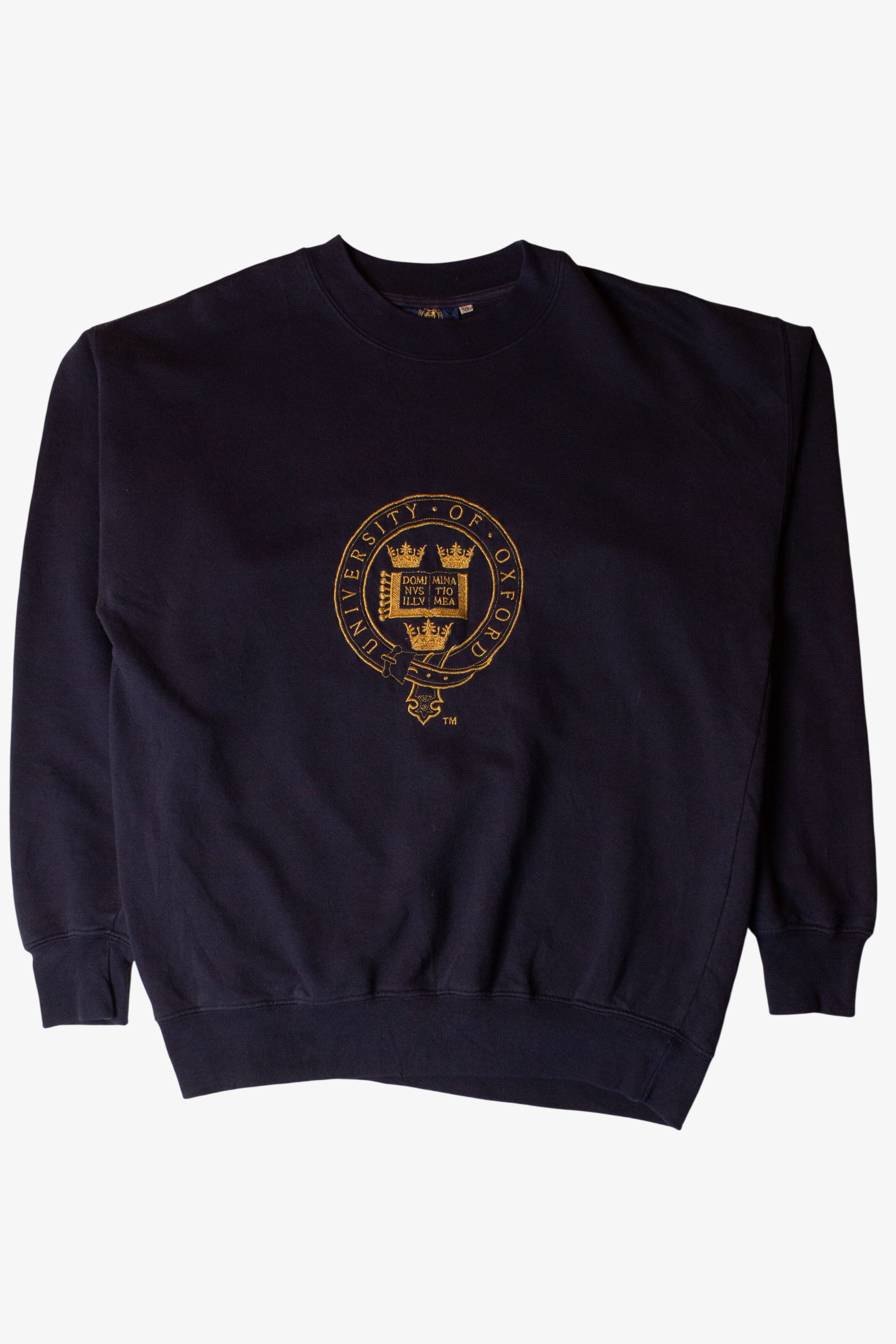 Vintage Oxford Gold Embroidered Sweatshirt (1990s)